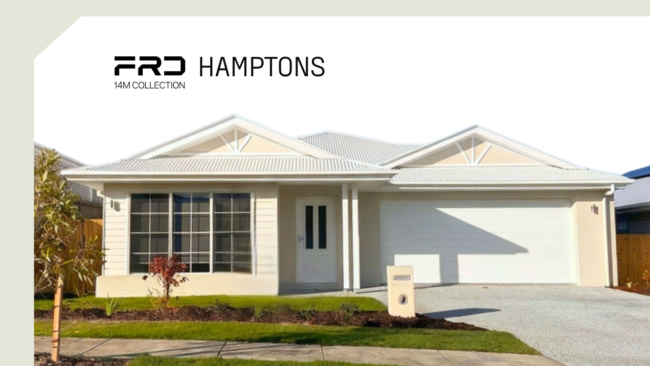 Hamptons facade by FRD Homes