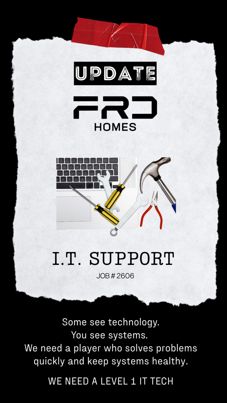 Work with FRD Homes