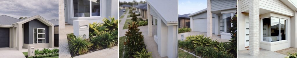 Coastal facade homes by FRD